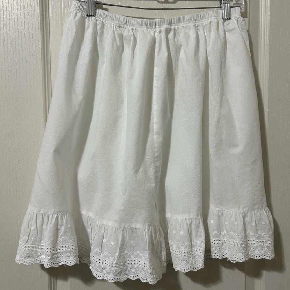White Ruffle Hem Slip - Picture 3 of 7